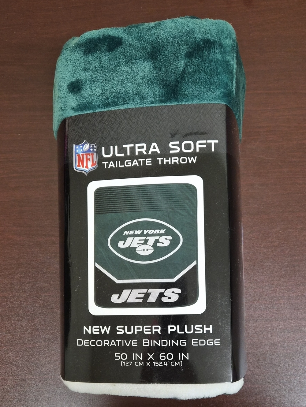 NFL New York Jets Teal Ultra Soft Throw Blanket